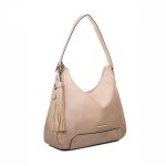 Elegantná dámska crossbody kabelka béžová